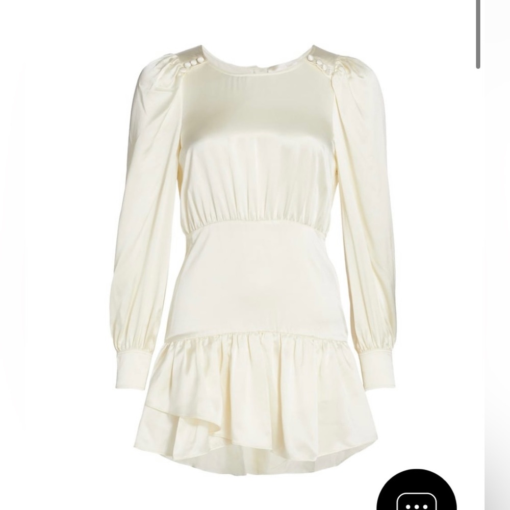 LoveShackFancy Teyana Silk Dress in Champagne Size 0.